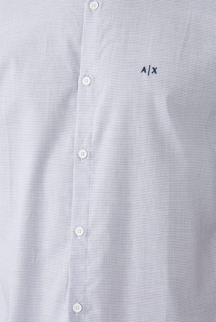 Embroidered Logo Button-Up Shirt